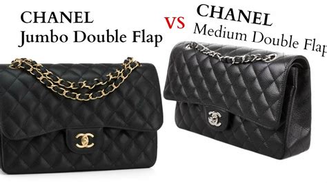 chanel double flap vs single|chanel double flap jumbo size.